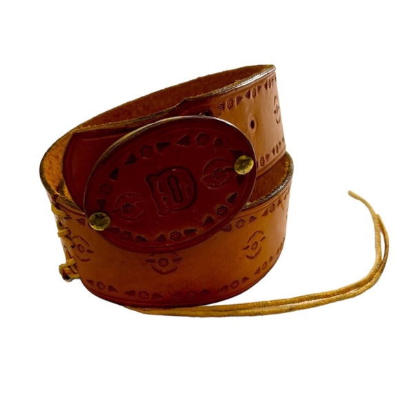 One-Of-A-Kind Dyna Buckle Solid Brass Handmade Belt - Picture 2 of 11